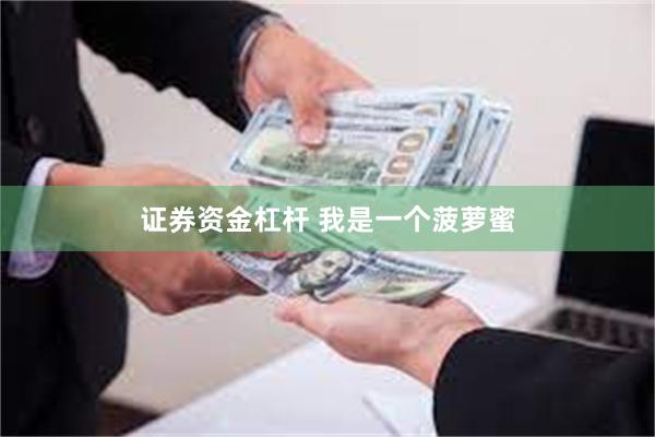 证券资金杠杆 我是一个菠萝蜜