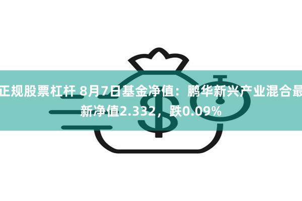 正规股票杠杆 8月7日基金净值：鹏华新兴产业混合最新净值2.332，跌0.09%