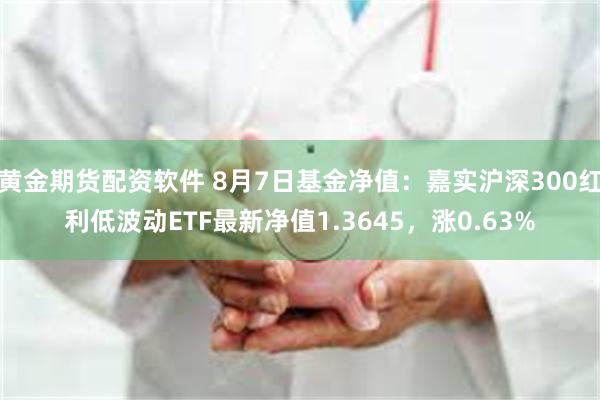 黄金期货配资软件 8月7日基金净值：嘉实沪深300红利低波动ETF最新净值1.3645，涨0.63%